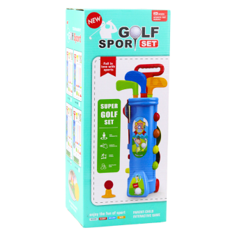 Zestaw Do Gry W Golfa Wózek Kije Pole Gra Sportowa 20el