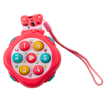 Mini Whack-A-Mole Gra Zręcznościowa Zwierzęta Liczby Kolorowe Mix