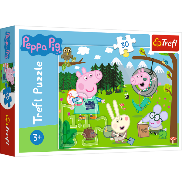 Puzzle - 30 - Leśna wyprawa - Peppa Pig Trefl 18245