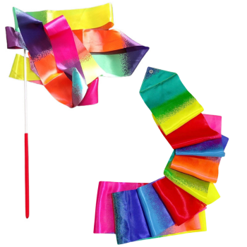 Wstążka Gimnastyczna Do Tańca Ćwiczeń Kolorowa 205 x 5cm