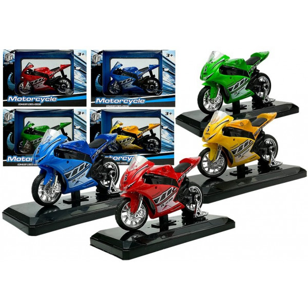Sportowy Motocykl z Dźwiękami 1:18 4 Kolory