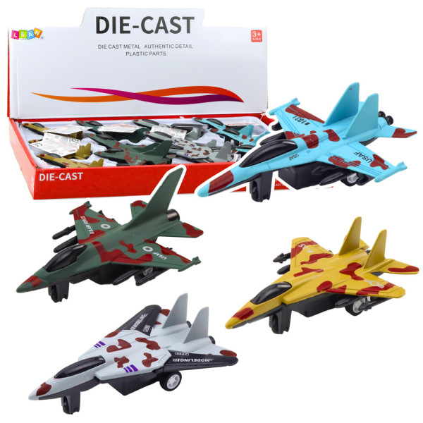 Myśliwiec Wojskowy Z Napędem Frykcyjnym Metalowy 11cm Mix