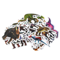 Zestaw Naklejek  Dla Dzieci Z Dinozaurami  4-7cm 50szt