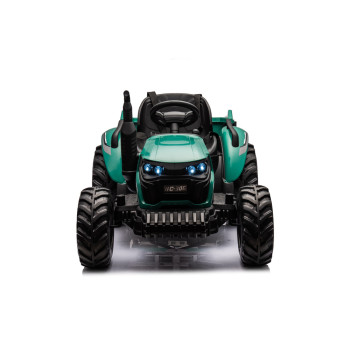 Traktor Na Akumulator HC-306 Z Przyczepą Ciemno Zielony 24V