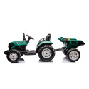 Traktor Na Akumulator HC-306 Z Przyczepą Ciemno Zielony 24V