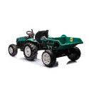 Traktor Na Akumulator HC-306 Z Przyczepą Ciemno Zielony 24V