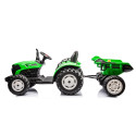 Traktor Na Akumulator HC-306 Z Przyczepą Jasno Zielony 24V