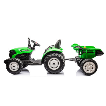 Traktor Na Akumulator HC-306 Z Przyczepą Jasno Zielony 24V