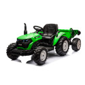 Traktor Na Akumulator HC-306 Z Przyczepą Jasno Zielony 24V