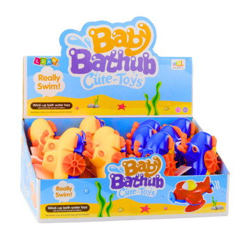 Nakręcana Zabawka Do Kąpieli Łódź Podwodna Żółto Niebieska Mix