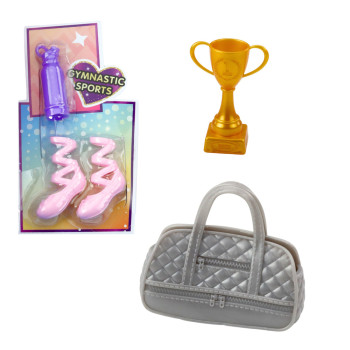 Lalka Anlily Baletnica Ruchome Kończyny Akcesoria Buty Torba Bidon Puchar