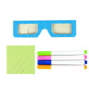 Magiczna Podświetlana Tablica 3D Okulary Niebieska