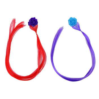 Głowa Lalki Akcesoria Koraliki Spinki Kolorowe Pasemka