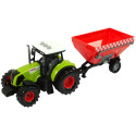 Zestaw Trzech Traktorów Naczepy Opryskiwacz Farma Ciągnik