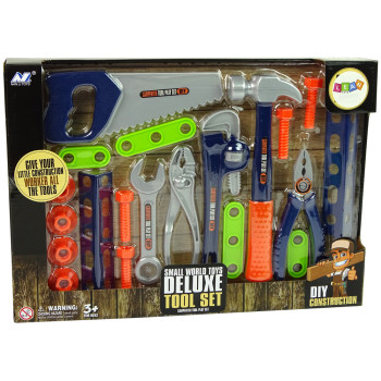 Zestaw Majsterkowicza Narzędzia Śrubki Młotek Piła