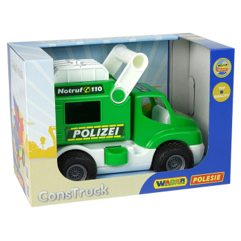 Samochód Policja Auto ConsTruck Zielony Polesie 41906