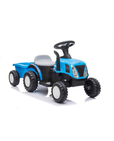 Traktor Na Akumulator z Przyczepą A009 Niebieski