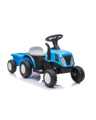 Traktor Na Akumulator z Przyczepą A009 Niebieski