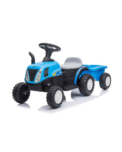 Traktor Na Akumulator z Przyczepą A009 Niebieski
