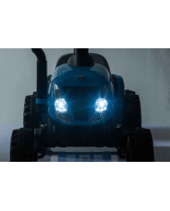 Traktor Na Akumulator z Przyczepą A009 Niebieski