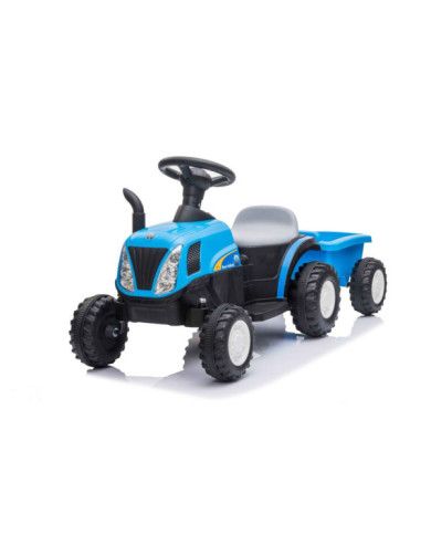 Traktor Na Akumulator z Przyczepą A009 Niebieski