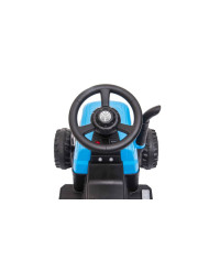Traktor Na Akumulator z Przyczepą A009 Niebieski