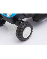 Traktor Na Akumulator z Przyczepą A009 Niebieski