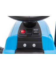 Traktor Na Akumulator z Przyczepą A009 Niebieski