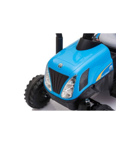 Traktor Na Akumulator z Przyczepą A009 Niebieski