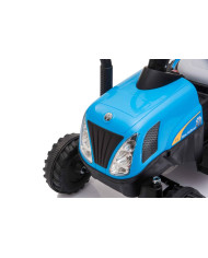 Traktor Na Akumulator z Przyczepą A009 Niebieski