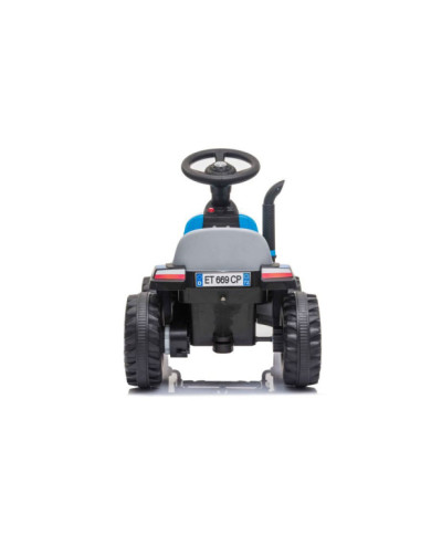 Traktor Na Akumulator z Przyczepą A009 Niebieski