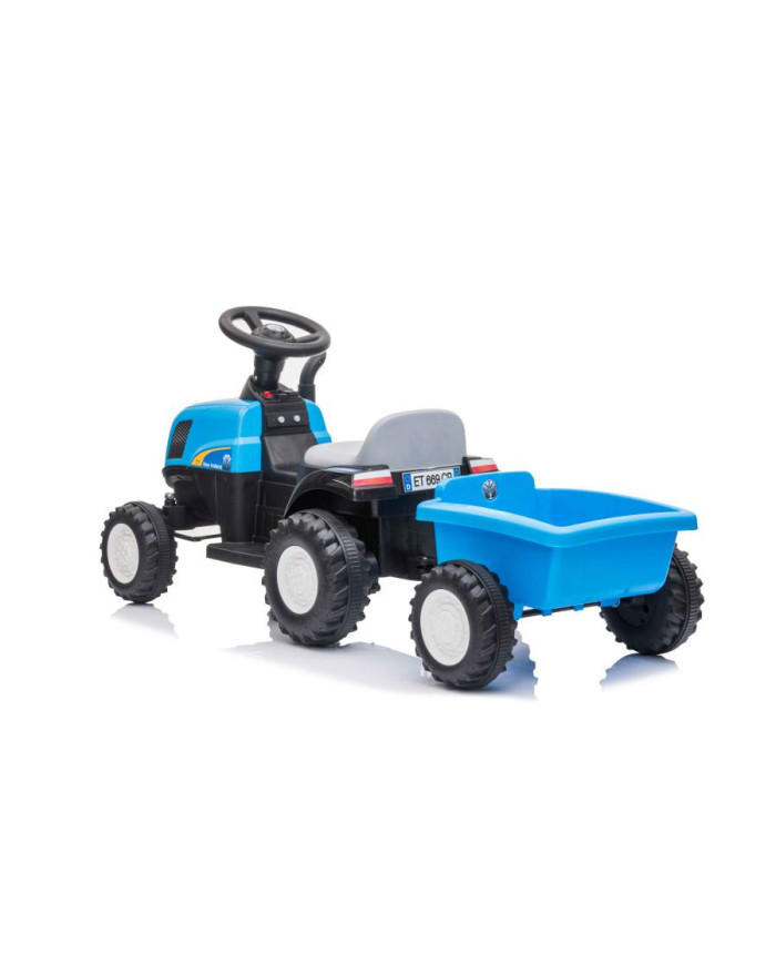 Traktor Na Akumulator z Przyczepą A009 Niebieski