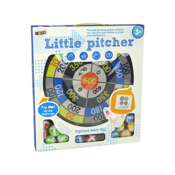 Zestaw Gier Dart Tarcza 36 cm Piłki na Rzepy