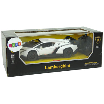 Auto Sportowe R/C 1:24 Lamborghini Veneno Białe 2.4 G Światła