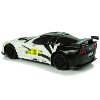 Auto Sportowe Wyścigowe  R/C 1:24 Corvette C6.R Biały 2.4 G Światła