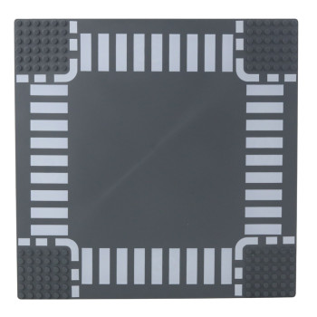 Płyta Plansza Konstrukcyjna Do Klocków Droga Skrzyżowanie 26x26 cm