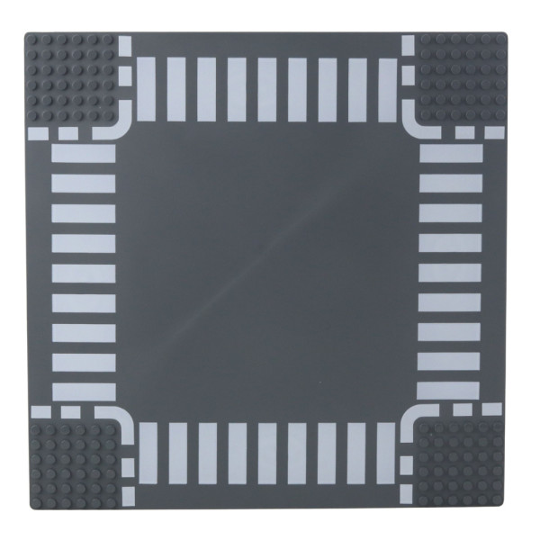 Płyta Plansza Konstrukcyjna Do Klocków Droga Skrzyżowanie 26x26 cm