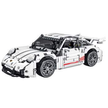 Klocki Konstrukcyjne Samochód GT Racing Biały 1:14 1268 el.