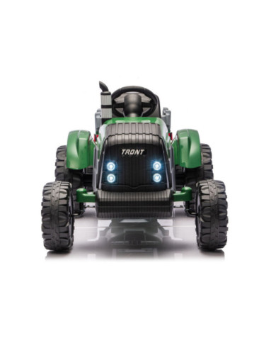 Traktor Na Akumulator CH9959B Z Przyczepą Ciemno Zielony 24V