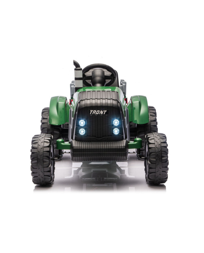 Traktor Na Akumulator CH9959B Z Przyczepą Ciemno Zielony 24V