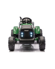 Traktor Na Akumulator CH9959B Z Przyczepą Ciemno Zielony 24V