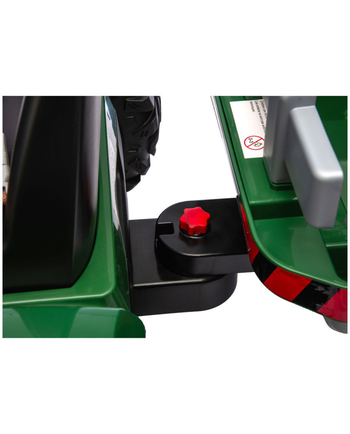 Traktor Na Akumulator CH9959B Z Przyczepą Ciemno Zielony 24V
