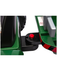 Traktor Na Akumulator CH9959B Z Przyczepą Ciemno Zielony 24V