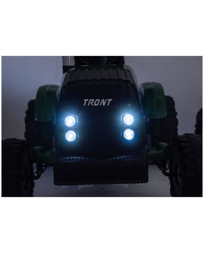 Traktor Na Akumulator CH9959B Z Przyczepą Ciemno Zielony 24V