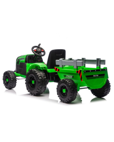 Traktor Na Akumulator CH9959B Z Przyczepą Jasno Zielony 24V