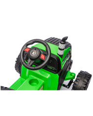 Traktor Na Akumulator CH9959B Z Przyczepą Jasno Zielony 24V