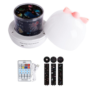 Projektor Gwiazd Dla Dzieci Lampka Nocna 6 Wymiennych Projekcji