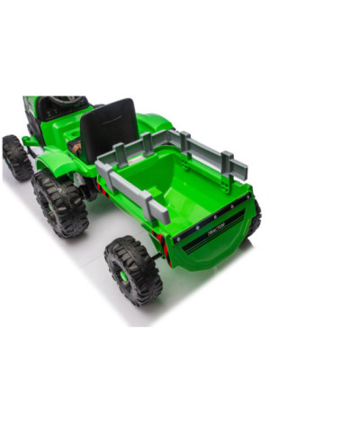 Traktor Na Akumulator CH9959B Z Przyczepą Jasno Zielony 24V