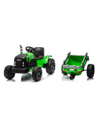 Traktor Na Akumulator CH9959B Z Przyczepą Jasno Zielony 24V