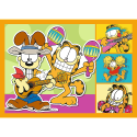 Puzzle 4w1 Garfield Kocha lasanięTrefl 34673